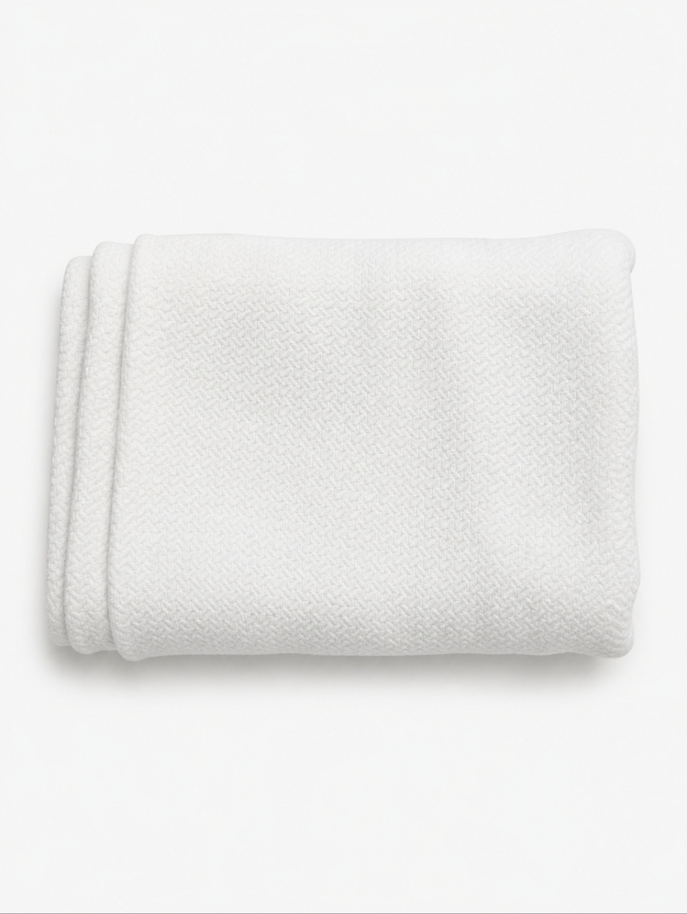 Pottery Barn Kids White Cotton Blanket Twin Textured Knit